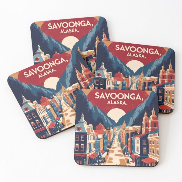 Item preview, Savoonga Alaska 1950s USA Vintage Travel Tourism designed and sold by TravelersGems.