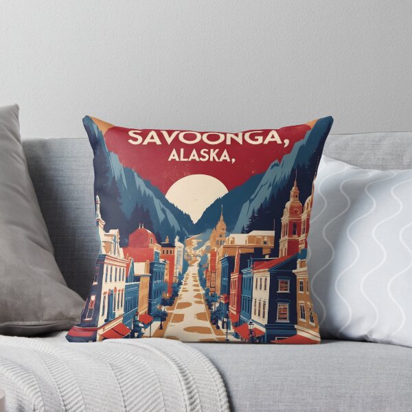 Item preview, Savoonga Alaska 1950s USA Vintage Travel Tourism designed and sold by TravelersGems.