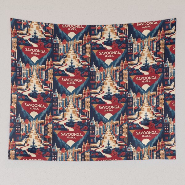 Item preview, Savoonga Alaska 1950s USA Vintage Travel Tourism designed and sold by TravelersGems.