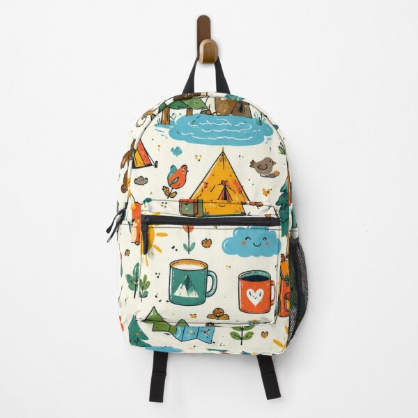 Item preview, Cute Camping Adventure Pattern designed and sold by naturalsurvival.
