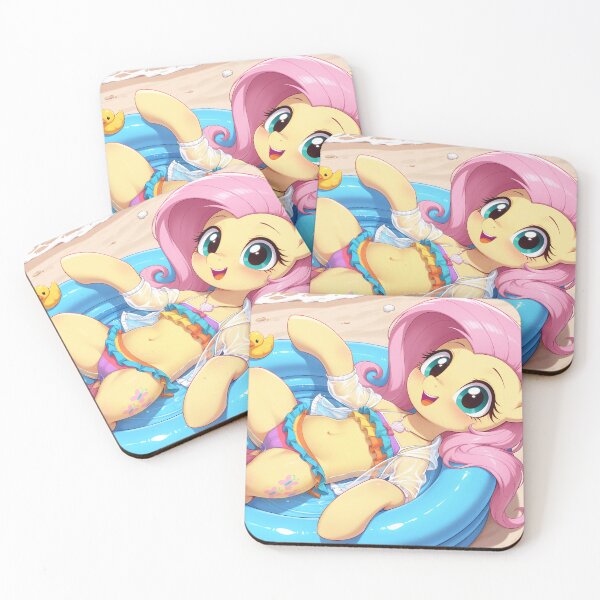 Item preview, Fluttershy Relaxing at the Beach  designed and sold by CeluniaMoon's Art - Cute Furry, Anime, and More! .