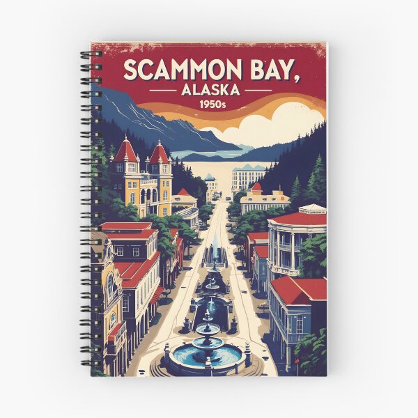 Item preview, Scammon Bay Alaska 1950s USA Vintage Travel Tourism designed and sold by TravelersGems.