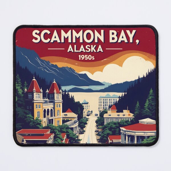 Item preview, Scammon Bay Alaska 1950s USA Vintage Travel Tourism designed and sold by TravelersGems.