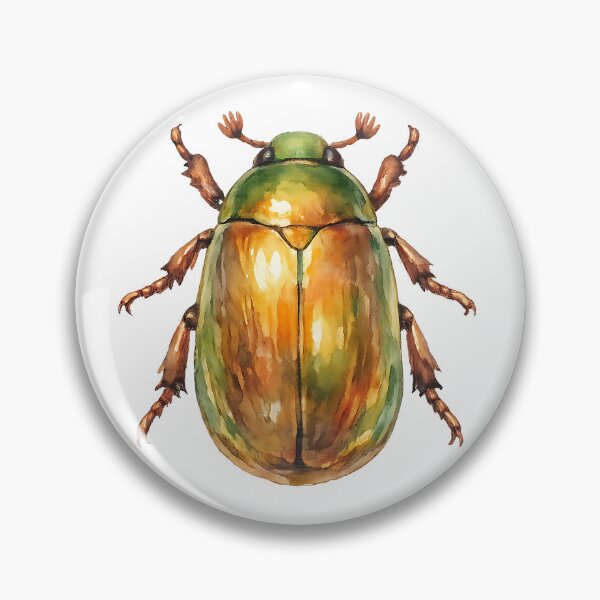 Item preview, Christmas Beetle Watercolour Illustration designed and sold by Jaruart.