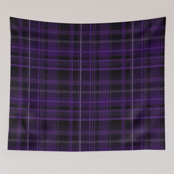 Item preview, Purple Black Plaid Tartan Pattern designed and sold by Little Wimbly.