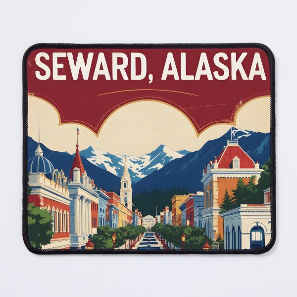 Item preview, Seward Alaska 1950s USA Vintage Travel Tourism designed and sold by TravelersGems.