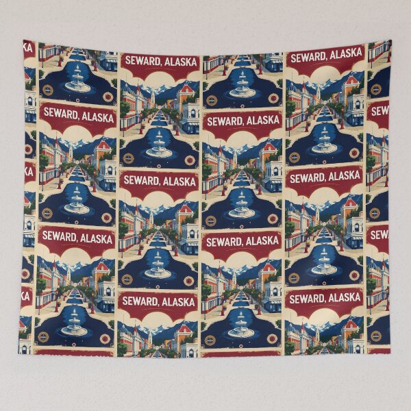 Item preview, Seward Alaska 1950s USA Vintage Travel Tourism designed and sold by TravelersGems.