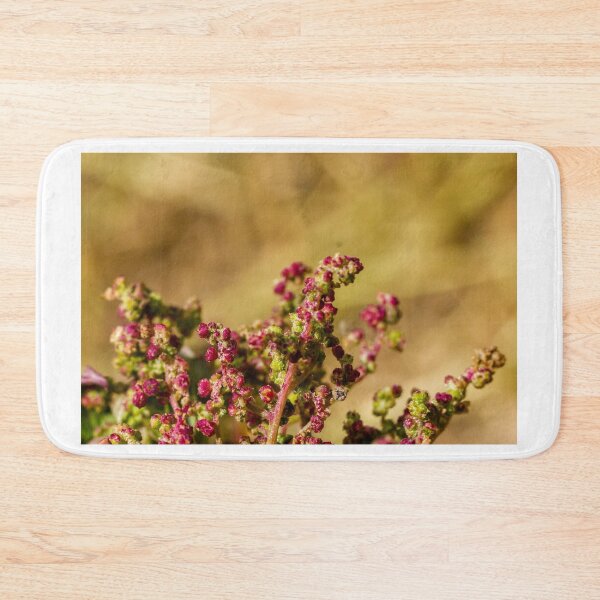 Item preview, Close-Up Of Wild Plant Buds With Pink Flowers And Green Stems In Soft Bokeh Background designed and sold by Nmallia.