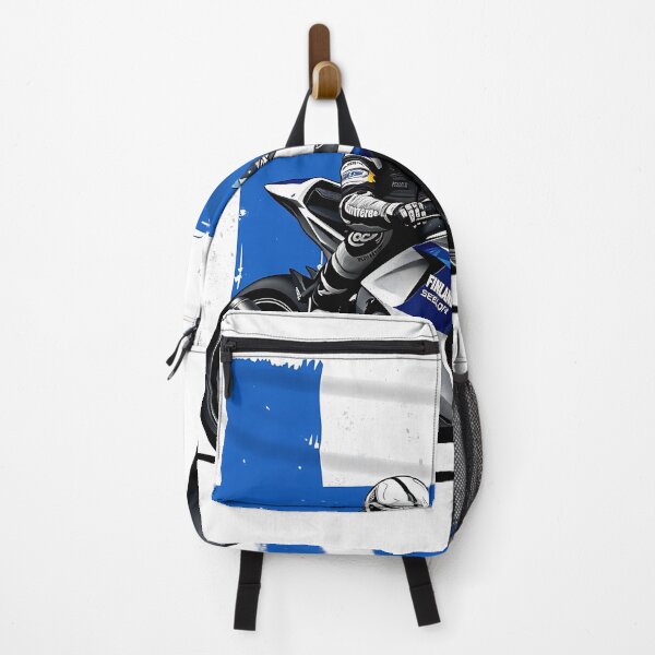 Item preview, Finland Flag Motorcycle Racing Rider designed and sold by T-domain.