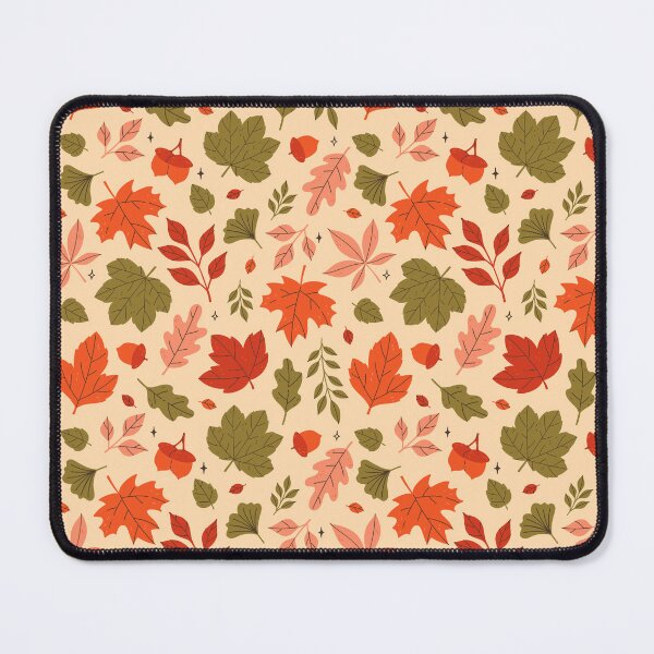Item preview, pattern with leaves and acorns designed and sold by burbura.