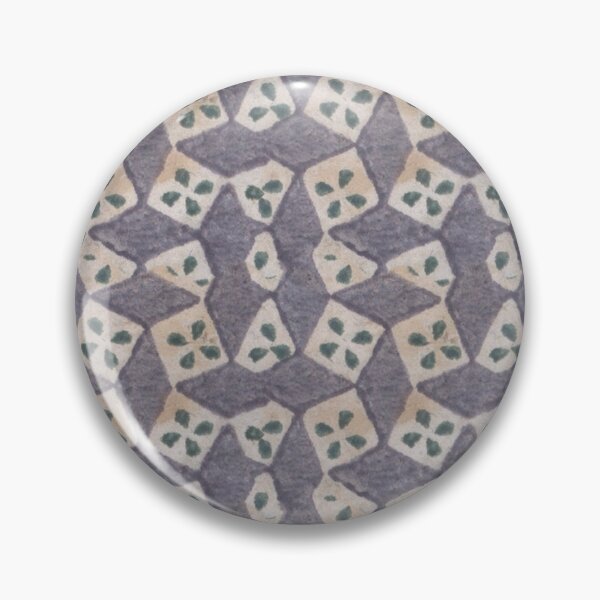 Item preview, Rouen Vintage Geometric Floral Block Print designed and sold by Patterns 1920.