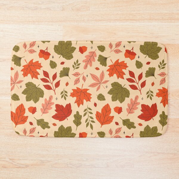Item preview, pattern with leaves and acorns designed and sold by burbura.