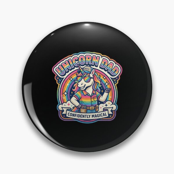 Item preview, Unicorn Dad Cool Rainbow Unicorn with Dad Bod and Sunglasses designed and sold by creativerooney.