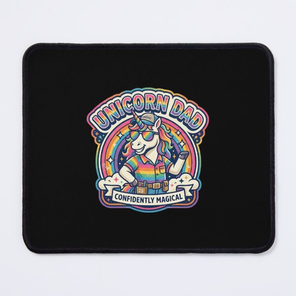 Item preview, Unicorn Dad Cool Rainbow Unicorn with Dad Bod and Sunglasses designed and sold by creativerooney.