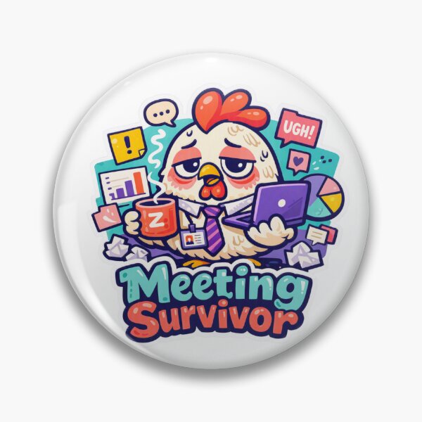 Item preview, Meeting Survivor Chicken designed and sold by Chill Chicken Studio.