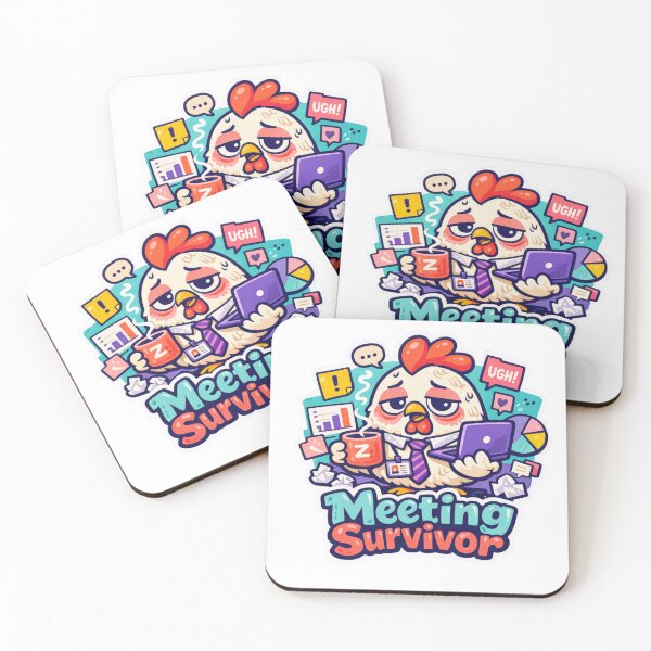 Item preview, Meeting Survivor Chicken designed and sold by Chill Chicken Studio.