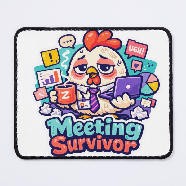 Item preview, Meeting Survivor Chicken designed and sold by Chill Chicken Studio.