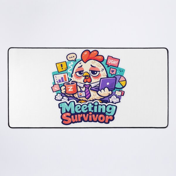 Item preview, Meeting Survivor Chicken designed and sold by Chill Chicken Studio.