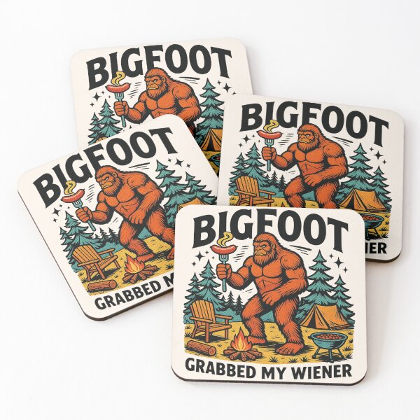 Item preview, Funny Bigfoot Grabbed My Wiener - Funny 4th Of July designed and sold by legendaryskins.