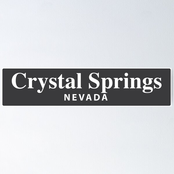 Item preview, Crystal Springs, Nevada designed and sold by EveryCityxD1.