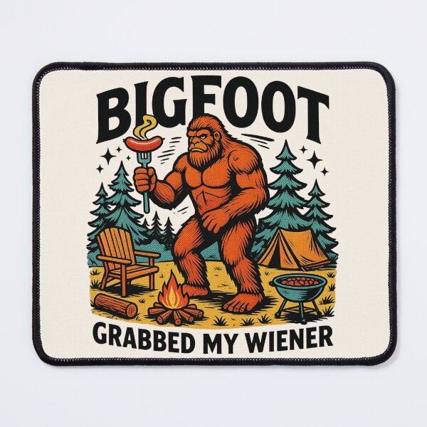 Item preview, Funny Bigfoot Grabbed My Wiener - Funny 4th Of July designed and sold by legendaryskins.
