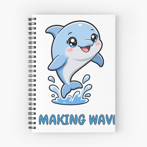 Item preview, Making Waves Cute Kawaii Dolphin Summer designed and sold by BoosterShop.