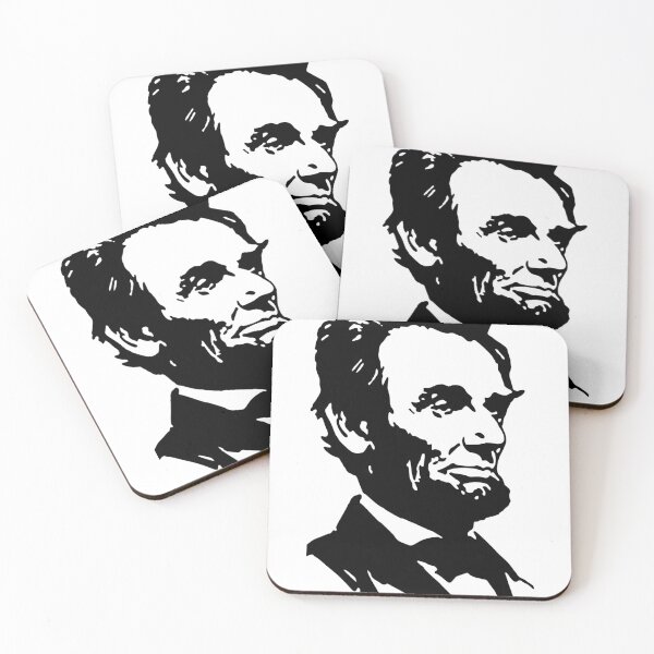 Item preview, Abraham Lincoln Iconic Vector Portrait - Black and White Minimalist Wall Decor / Print Design designed and sold by AdlArs.