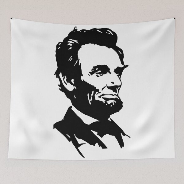 Item preview, Abraham Lincoln Iconic Vector Portrait - Black and White Minimalist Wall Decor / Print Design designed and sold by AdlArs.