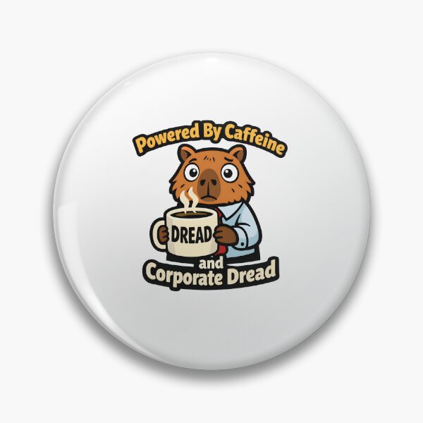 Item preview, Funny Coffee Lover Capybara Corporate Dread  designed and sold by yanejoy.