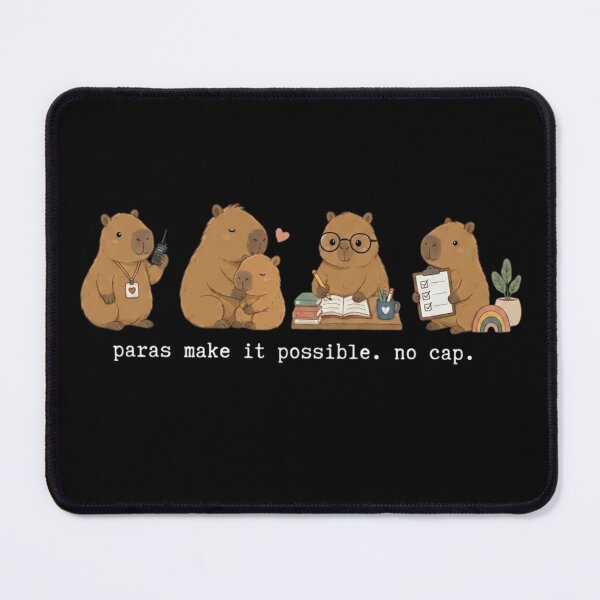 Item preview, Paras Make It Possible No Cap Cute Capybara Paraprofessional designed and sold by haitrieuic96.