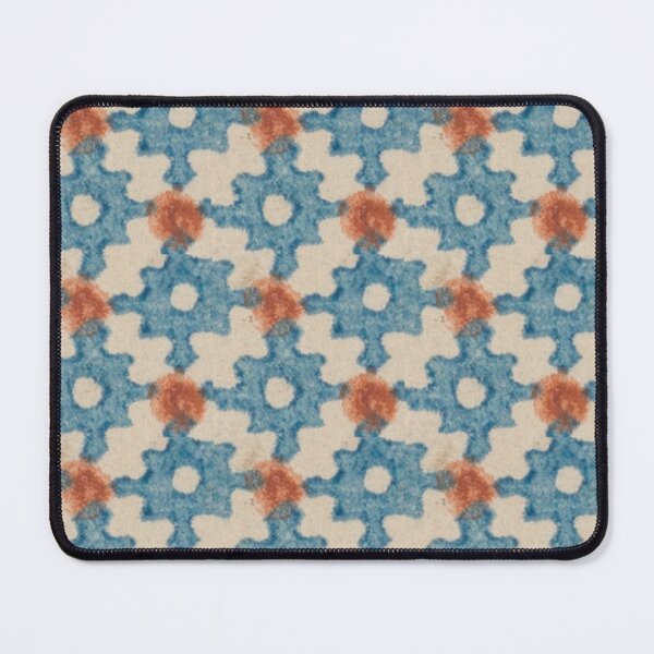 Item preview, Marseille Antique Blue and Rust Geometric Pattern designed and sold by Patterns 1920.