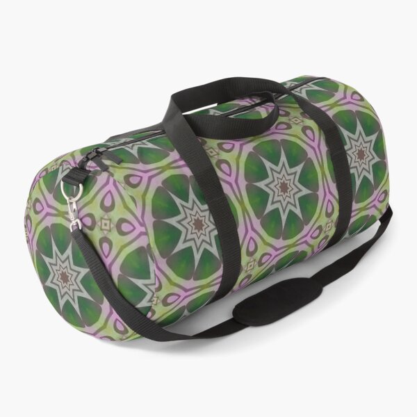 Item preview, Green Purple Geometric Star Floral Pattern designed and sold by SweetLilith.