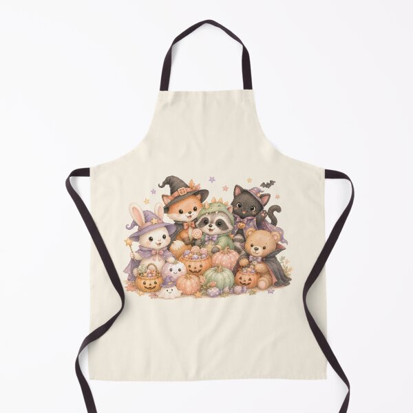 Item preview, Cute Kawaii Halloween Animal Friends | Cozy Autumn Watercolor Costume Crew designed and sold by looplandger.