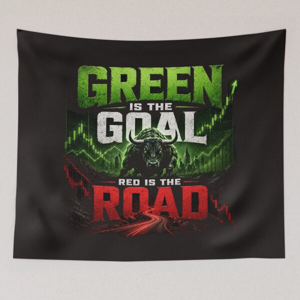 Item preview, Green Is the Goal, Red Is the Road – Forex Trading Motivation | Trading Psychology | Trader Quote T-Shirt designed and sold by PipForgeStudio .