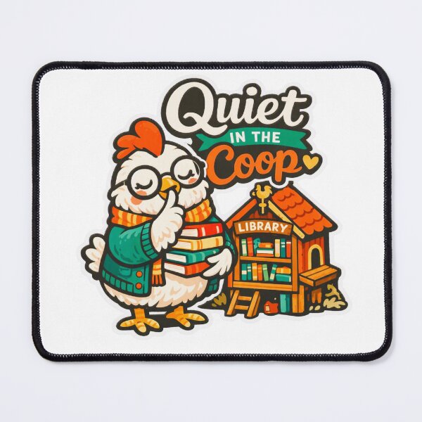 Item preview, Librarian Chicken Coop designed and sold by Chill Chicken Studio.