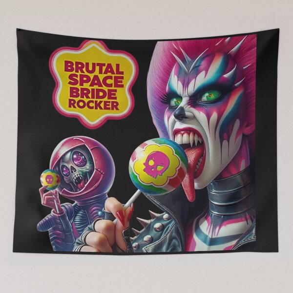 Item preview, Brutal Space Bride Rocker Lollipop designed and sold by Voodoo Store Paranormal Collections.