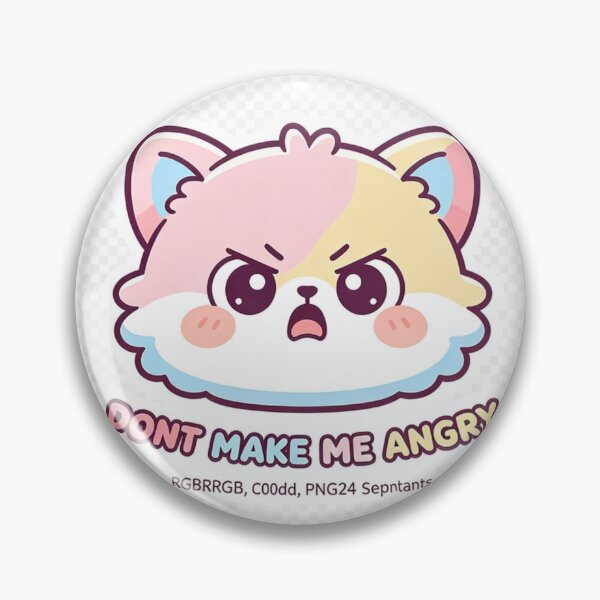 Item preview, Don't Make Me Angry - Pastel Kawaii Grumpy Cat Face designed and sold by nominiq.