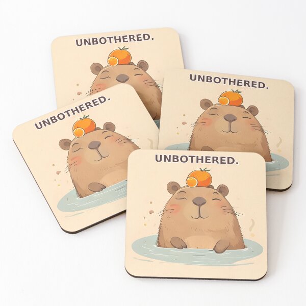 Item preview, Unbothered Capybara Hot Spring designed and sold by rostomaxa.