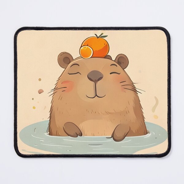 Item preview, Unbothered Capybara Hot Spring designed and sold by rostomaxa.