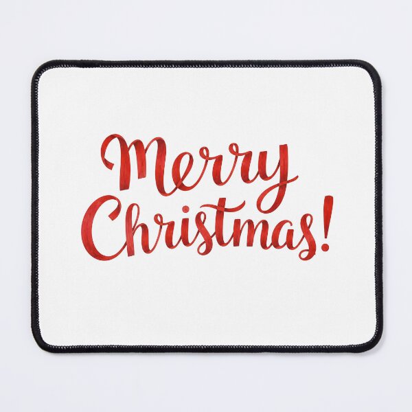 Item preview, Simple Merry Christmas Artistic Red Brush Script Holiday Lettering designed and sold by Zazizu.