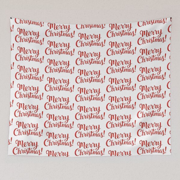 Item preview, Simple Merry Christmas Artistic Red Brush Script Holiday Lettering designed and sold by Zazizu.