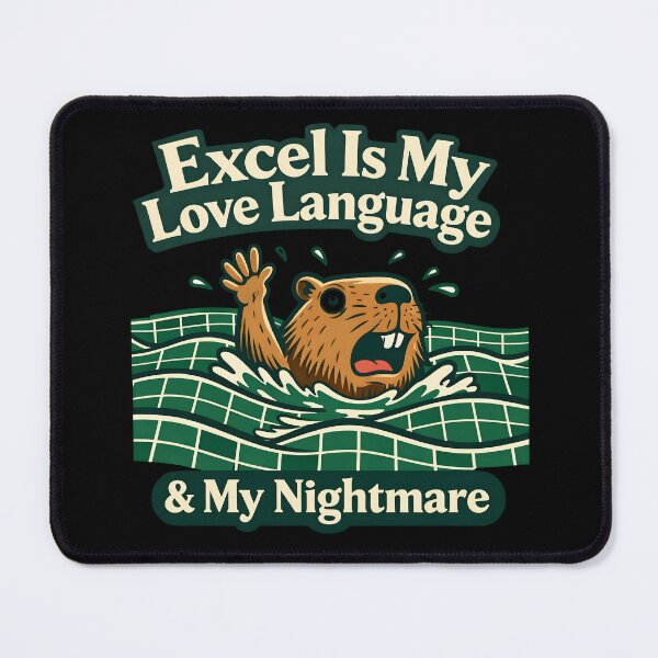 Item preview, Funny Accountant Capybara Excel Spreadsheet Gift designed and sold by yanejoy.