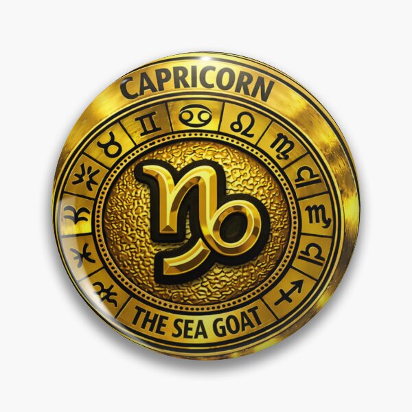 Item preview, Capricorn – The Sea Goat | Golden Zodiac Medallion designed and sold by Synthos1978.