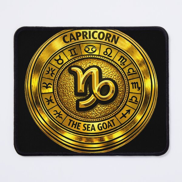 Item preview, Capricorn – The Sea Goat | Golden Zodiac Medallion designed and sold by Synthos1978.