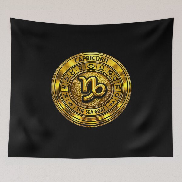 Item preview, Capricorn – The Sea Goat | Golden Zodiac Medallion designed and sold by Synthos1978.