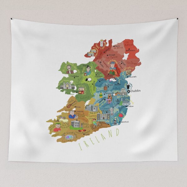 Item preview, Ireland, Irish Landmarks And Famous People By Irish Artist Carla Daly designed and sold by Carla Daly.