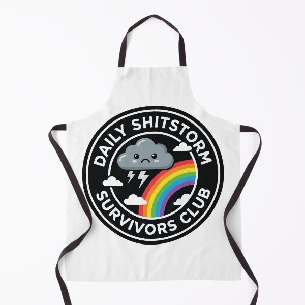 Item preview, Daily Shitstorm Survivors Club - Cute Rainbow Sarcastic Adult Humor designed and sold by raedattia.
