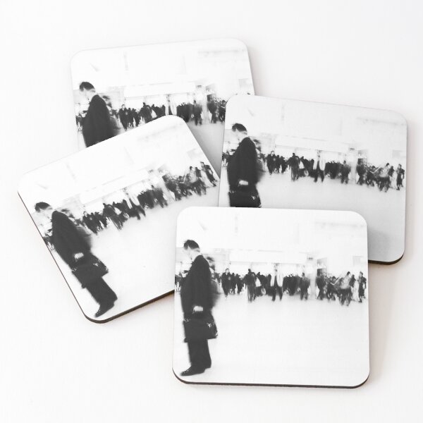 Item preview, Lost in Seoul Station – Black and White Street Photography designed and sold by UrbanNoirMood.