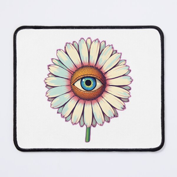 Item preview, Surreal Weirdcore Dreamcore Eyeball Daisy Flower designed and sold by 77Clover.