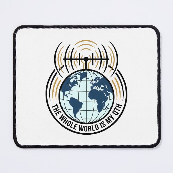 Item preview, The Whole World Is My QTH – Funny Ham Radio Gift Amateur Radio DX Quote designed and sold by Sekla-Studio.